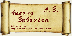Andrej Bukovica vizit kartica